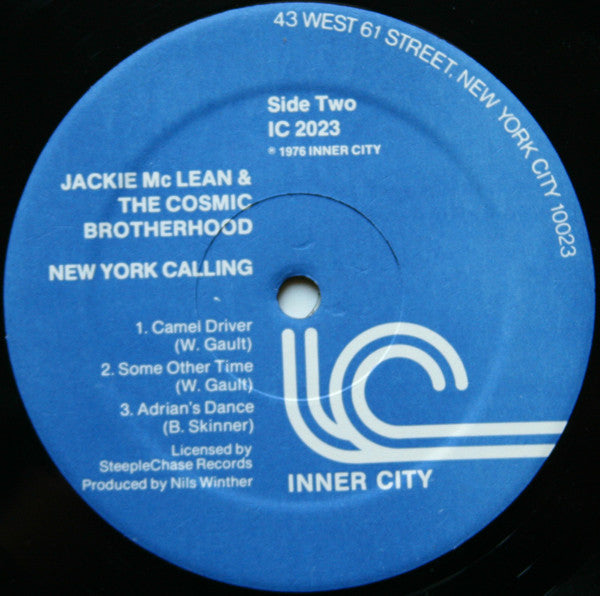 Jackie McLean & The Cosmic Brotherhood – New York Calling