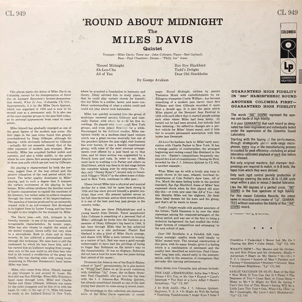 Miles Davis – 'Round About Midnight