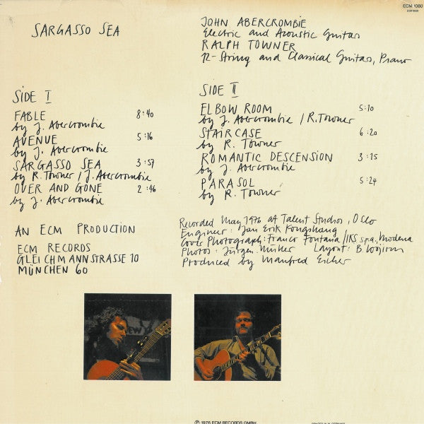 John Abercrombie, Ralph Towner – Sargasso Sea