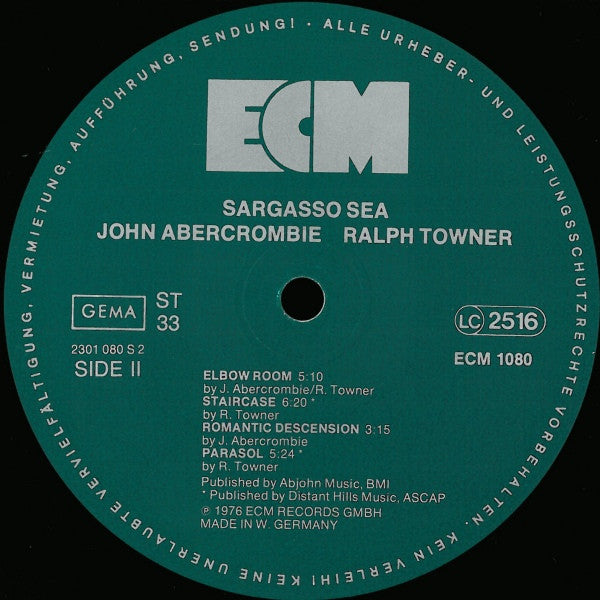 John Abercrombie, Ralph Towner – Sargasso Sea