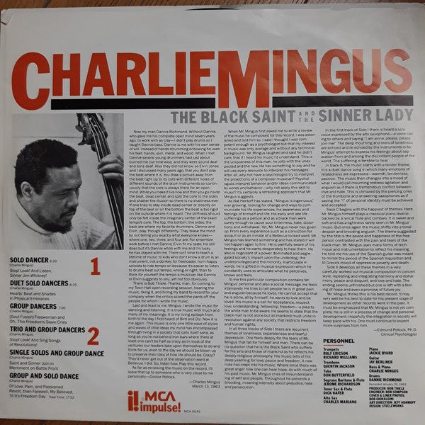 Charles Mingus – The Black Saint And The Sinner Lady