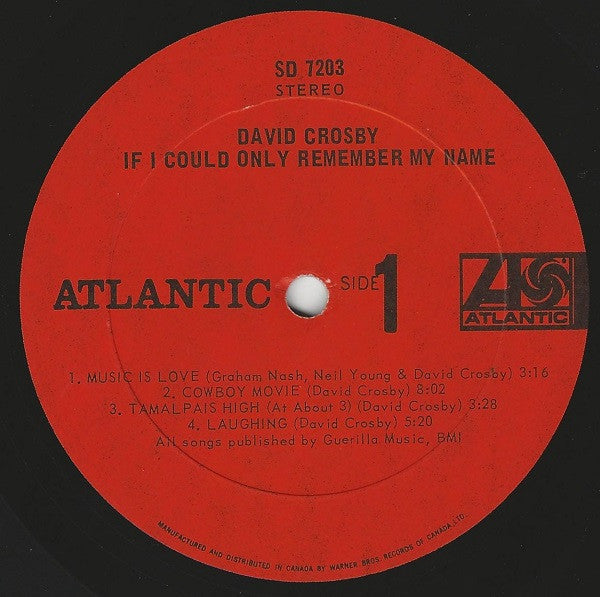 David Crosby – If I Could Only Remember My Name