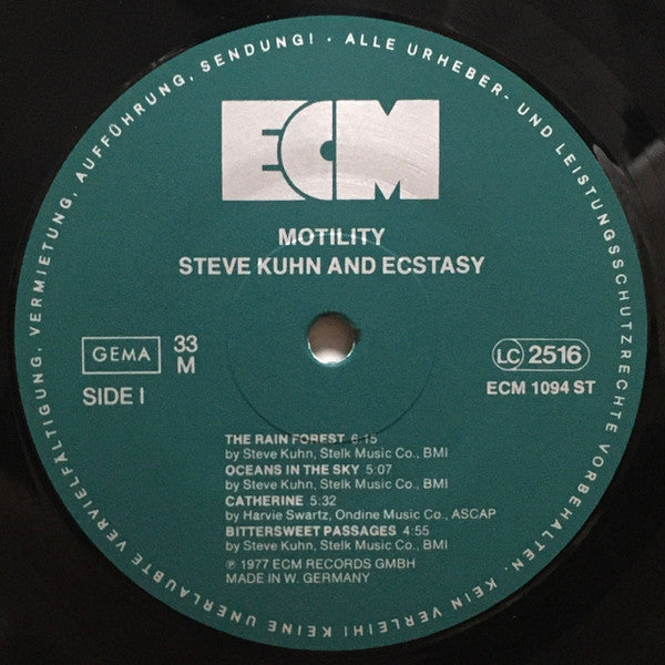 Steve Kuhn And Ecstasy – Motility