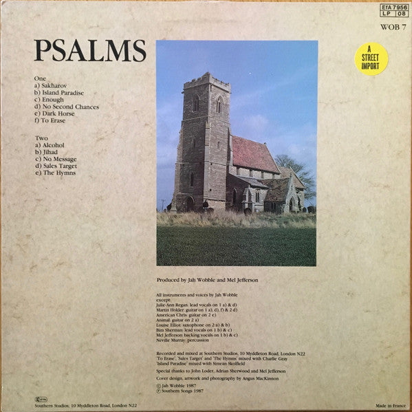 Jah Wobble – Psalms