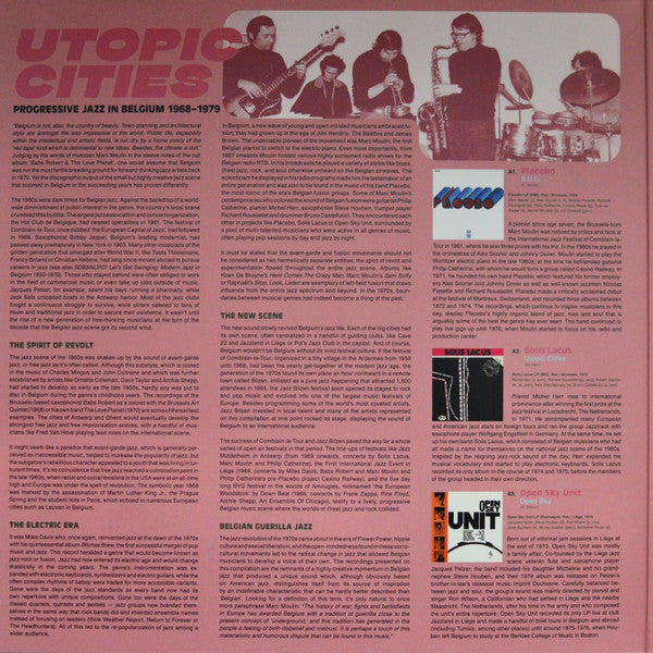 Various – Utopic Cities : Progressive Jazz In Belgium 1968-1979